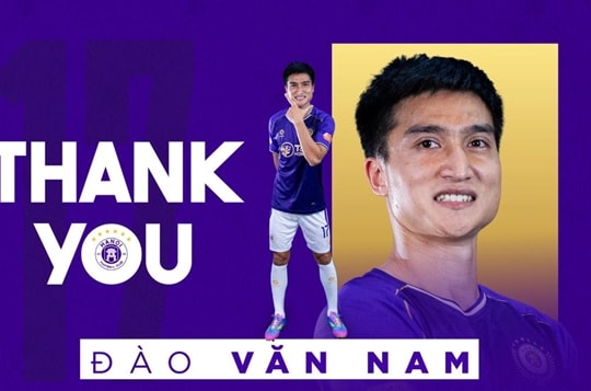 Hà Nội FC bất ngờ chấm dứt hợp đồng sớm với trung vệ Đào Văn Nam dù còn thời hạn