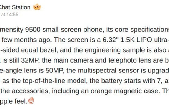 Cấu hình OPPO Find X9s Pro: Chip Dimensity 9500 và hệ thống camera kép 200MP