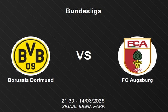 Nhận định Borussia Dortmund vs FC Augsburg - Bundesliga: Thử thách tại Signal Iduna Park