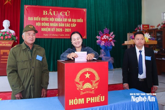 Nghệ An có tỷ lệ cử tri đi bầu cử đạt 99,86%