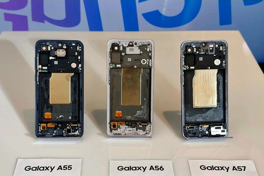 Lộ diện hệ thống tản nhiệt buồng hơi lớn nhất dòng Galaxy A5x trên Samsung Galaxy A57
