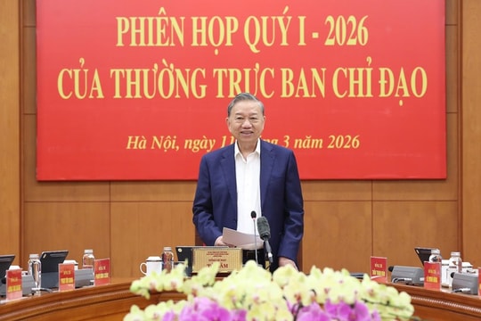 Thông báo Kết luận của Tổng Bí thư Tô Lâm, Trưởng Ban Chỉ đạo Trung ương về hoàn thiện thể chế, pháp luật tại Phiên họp quý I/2026