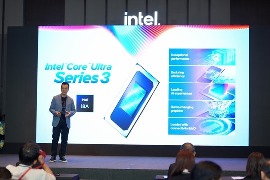 Chip Intel Core Ultra Series 3 ra mắt tại Việt Nam: Đột phá pin 27 giờ và hiệu năng AI