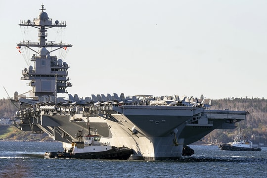 Tàu sân bay USS Gerald R. Ford rời biển Đỏ đi Hy Lạp sửa chữa sau hỏa hoạn