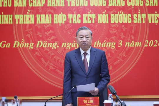Tổng Bí thư Tô Lâm: Đường sắt kết nối Việt Nam - Trung Quốc phải là một đột phá chiến lược trong hợp tác kinh tế song phương
