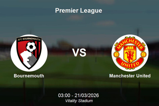 Nhận định Bournemouth vs Manchester United - Premier League: MU xây chắc vị trí top 3