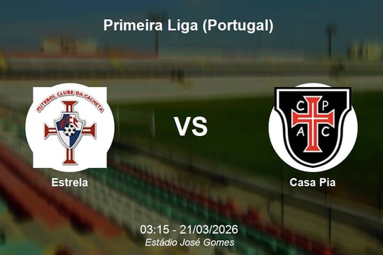 Nhận định Estrela vs Casa Pia - Primeira Liga: Trận chiến sinh tồn tại José Gomes