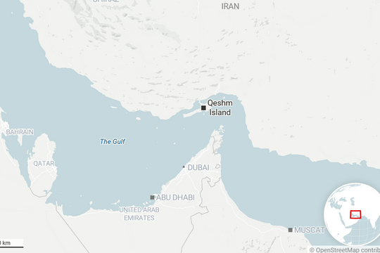 Chiến lược pháo đài ngầm của Iran tại đảo Qeshm án ngữ eo biển Hormuz