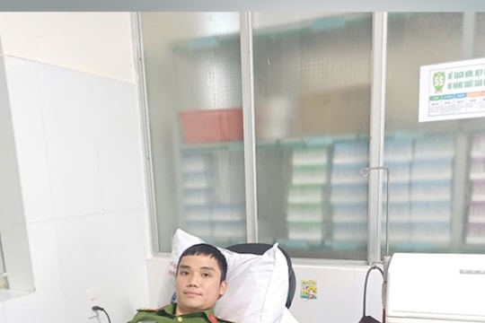Thượng úy Công an vượt 90km đèo dốc hiến tiểu cầu cứu dân