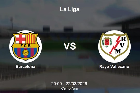 Nhận định Barcelona vs Rayo Vallecano - La Liga: Khẳng định sức mạnh tại Camp Nou