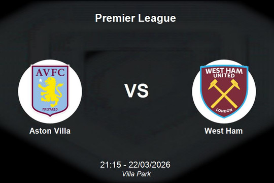 Nhận định Aston Villa vs West Ham - Premier League