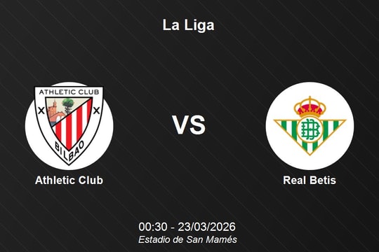 Nhận định Athletic Club vs Real Betis - La Liga: Điểm tựa San Mamés và bài toán lực lượng