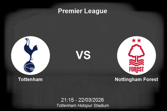 Nhận định Tottenham vs Nottingham Forest - Premier League: Trận chiến sinh tử nhóm cuối bảng