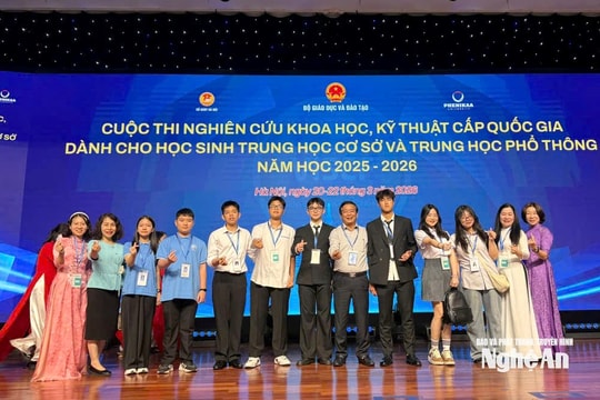 Nghệ An có 2 dự án đạt giải tại Cuộc thi Nghiên cứu khoa học, kỹ thuật cấp quốc gia