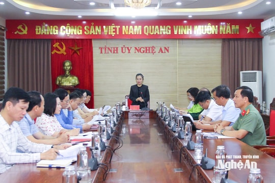 Phó Bí thư Tỉnh ủy Võ Thị Minh Sinh yêu cầu tăng cường công tác dân vận chính quyền, thúc đẩy thực hiện nhiệm vụ chính trị