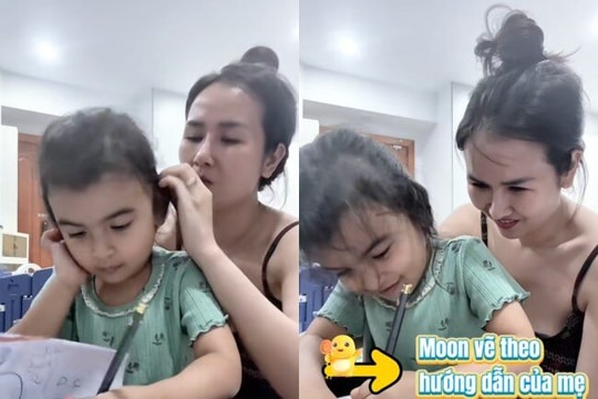 Con gái lai Ấn của Võ Hạ Trâm: 5 tuổi thạo 3 ngôn ngữ, chăm chỉ rèn chữ tiếng Việt