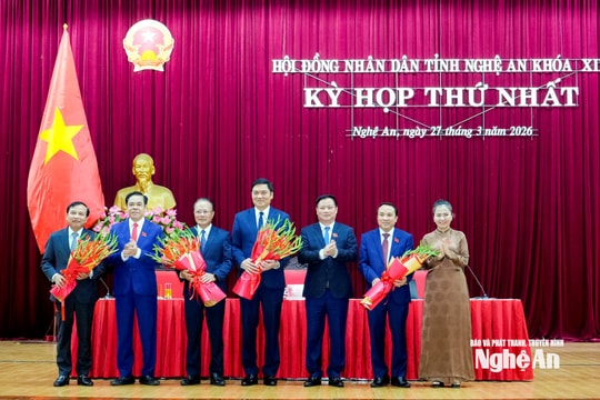 Nghệ An bầu các chức danh lãnh đạo chủ chốt HĐND và UBND tỉnh nhiệm kỳ mới