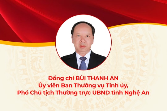 Chân dung đồng chí Bùi Thanh An - Phó Chủ tịch UBND tỉnh Nghệ An