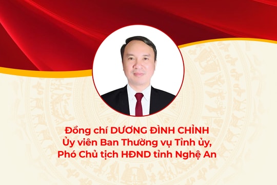 Chân dung đồng chí Dương Đình Chỉnh - Phó Chủ tịch HĐND tỉnh Nghệ An