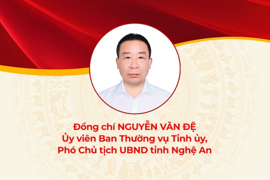 Chân dung đồng chí Nguyễn Văn Đệ - Phó Chủ tịch UBND tỉnh Nghệ An