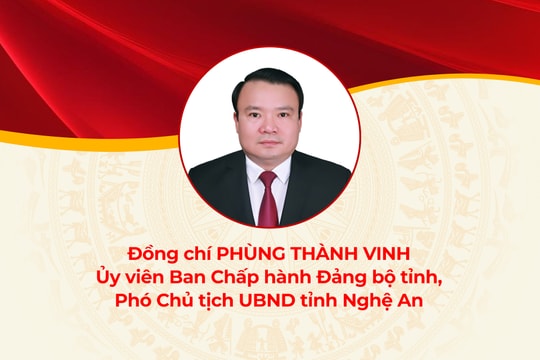 Chân dung đồng chí Phùng Thành Vinh - Phó Chủ tịch UBND tỉnh Nghệ An