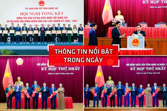 Nghệ An: Thông tin nổi bật ngày 27/3