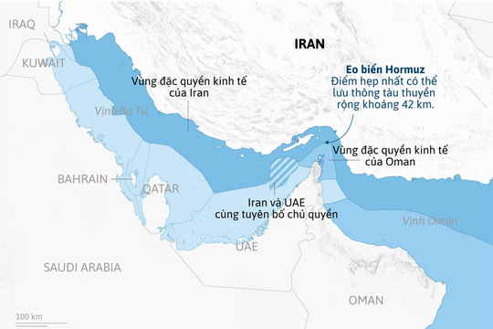 Ưu thế chiến thuật và địa lý giúp Iran kiểm soát eo biển Hormuz trước Mỹ