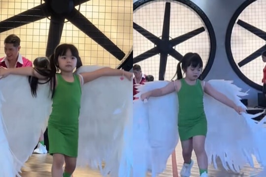 Bé Destiny và cặp song sinh nhà Vân Trang gây sốt khi cùng học catwalk