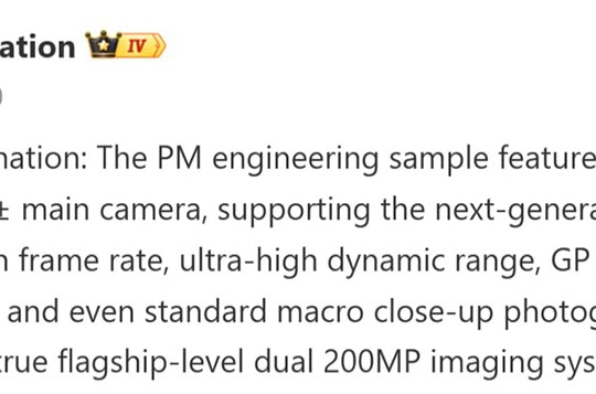 Xiaomi 18 Pro Max rò rỉ cấu hình: Camera kép 200MP và công nghệ HDR 3.0 đột phá