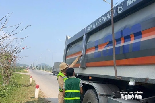 Nghệ An rà soát xe tải tự đổ, xe sơ mi rơ moóc tải trọng lớn