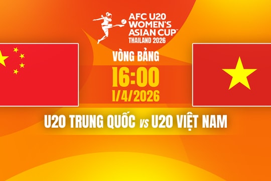 Link trực tiếp bóng đá hôm nay U20 nữ Việt Nam vs Trung Quốc