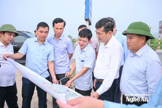 Phó Chủ tịch UBND tỉnh kiểm tra tiến độ giải phóng mặt bằng Dự án cao tốc Vinh - Thanh Thủy