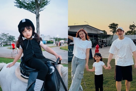 Bé Winnie nhà Đông Nhi học cưỡi ngựa: Phong thái tự tin và khoản đầu tư giáo dục đáng nể