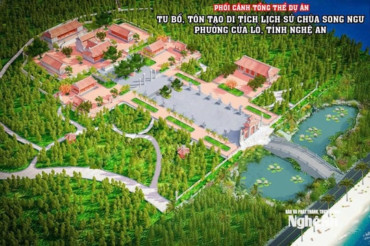 Nghệ An phê duyệt dự án tu bổ, tôn tạo Di tích lịch sử Chùa Song Ngư với tổng vốn hơn 31 tỷ đồng