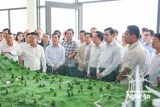 Chủ tịch UBND tỉnh Nghệ An thăm Cụm nhà máy điện gió Trường Sơn tại Lào