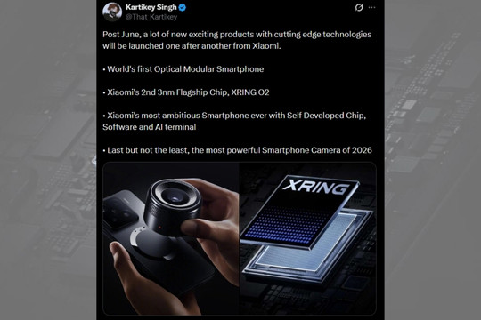 Smartphone ống kính rời và chip XRING O2: Tham vọng thay đổi cuộc chơi của Xiaomi năm 2026