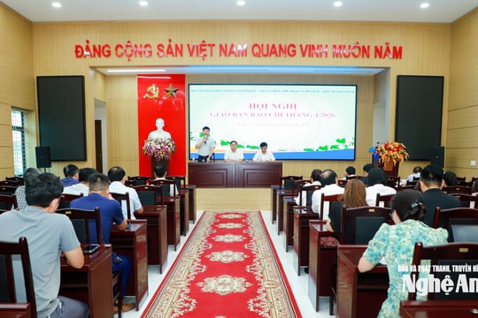 Nghệ An tổ chức Hội nghị giao ban báo chí tháng 4/2026