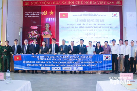 Nghệ An khởi động dự án hỗ trợ đào tạo nghề gắn với liên kết việc làm cho nhóm yếu thế từ Chính phủ Hàn Quốc