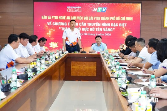 Báo và phát thanh, truyền hình Nghệ An phối hợp tổ chức cầu truyền hình “Thành phố rực rỡ tên vàng”