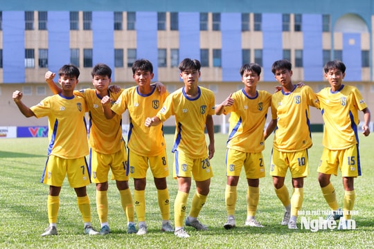 Sông Lam Nghệ An giành chiến thắng thuyết phục ở tứ kết U15 Quốc gia 2026