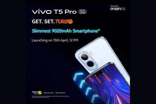 vivo T5 Pro 5G: Giải bài toán pin 9.020 mAh trong thân máy mỏng 8,25 mm