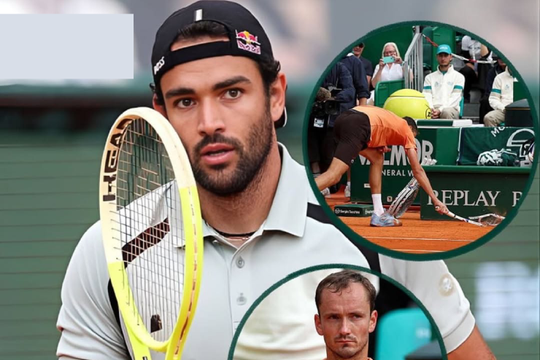 Matteo Berrettini lập 'địa chấn' Monte Carlo: Thắng trắng Medvedev 6-0, 6-0