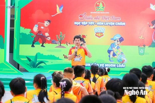 Nghệ An: Sôi nổi Ngày hội 'Thiếu nhi Việt Nam - Học tập tốt, rèn luyện chăm'