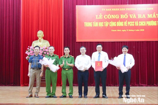 Phường Thành Vinh ra mắt Trung tâm Học tập cộng đồng