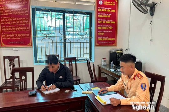 Từ phản ánh người dân, tài xế vượt xe sai quy định trên Quốc lộ 46 bị xử lý