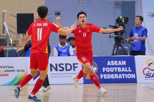 Tuyển futsal Việt Nam đè bẹp Australia 4-0 để giành huy chương Đồng Đông Nam Á 2026