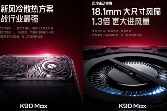 Redmi K90 Max chốt ngày ra mắt: Chip Dimensity 9500 và hệ thống tản nhiệt quạt vật lý độc đáo