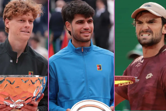 Jannik Sinner lật đổ Alcaraz chiếm ngôi số 1 thế giới sau Monte Carlo Masters