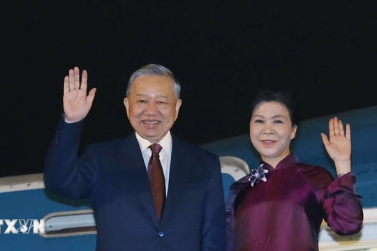 Tổng Bí thư, Chủ tịch nước Tô Lâm và Phu nhân lên đường thăm cấp Nhà nước đến Trung Quốc