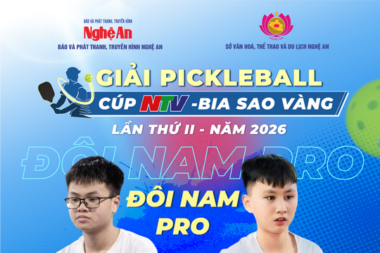 3 cặp VĐV nổi bật ở nội dung pro tại Giải Pickleball Cúp NTV – Bia Sao Vàng 2026